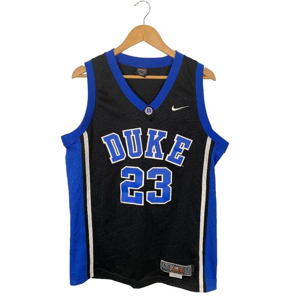 Team Nike Duke Blue Devils Black Basketball Jersey #23 Size Medium - Picture 1 of 11